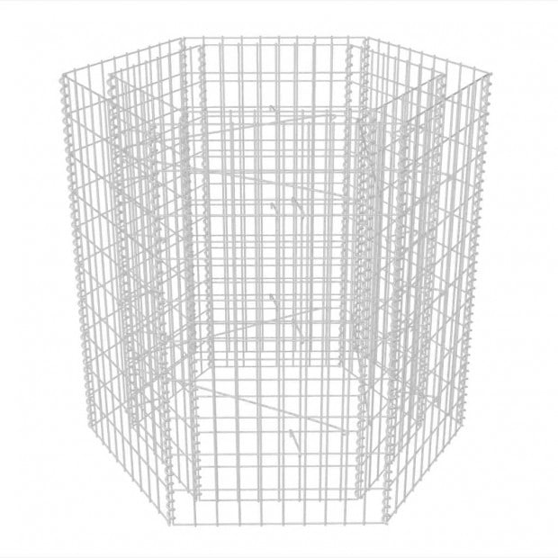 Hexagonal Gabion Planter 100 x 90 x 100cm Image 2