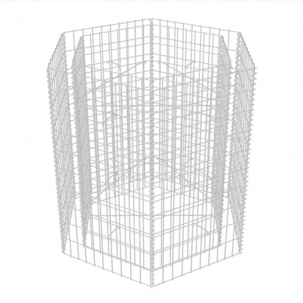Hexagonal Gabion Planter 100 x 90 x 100cm Image 3