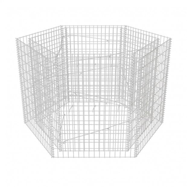 Hexagonal Gabion Planter 160x140x100 Cm Image 2