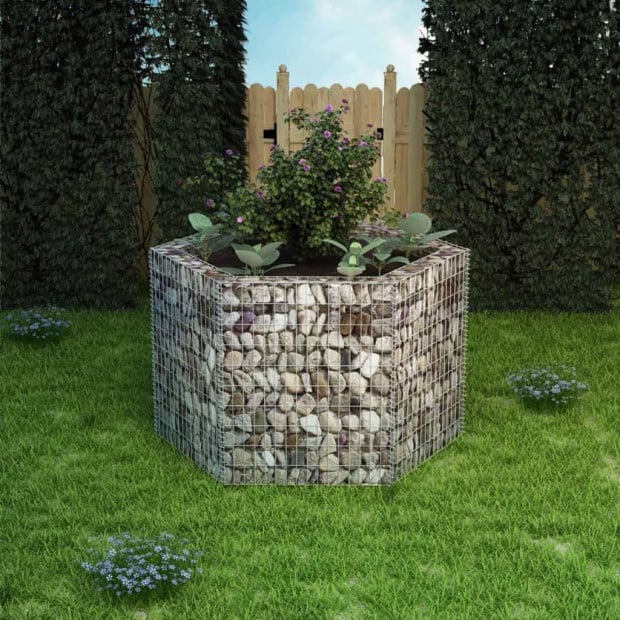Hexagonal Gabion Planter 160x140x100 Cm