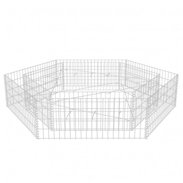 Hexagonal Gabion Planter 200x173x40 Cm Image 2