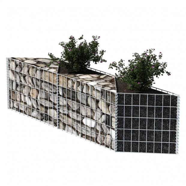 Gabion Basket/planter/raised Vegetable Bed Steel 120x30x50 Cm Image 3