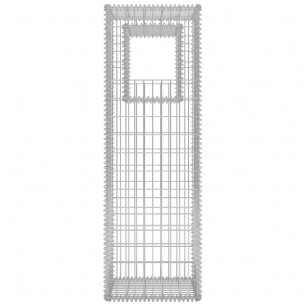 Gabion Basket Posts/planters 2 Pcs Steel 50x50x160 Cm Image 5