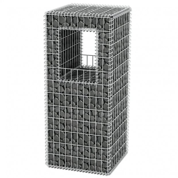 Gabion Basket Post/planter Steel 50x50x120 Cm Image 4