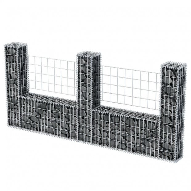 Gabion Basket U-shape Steel 240x20x100 Cm Image 3
