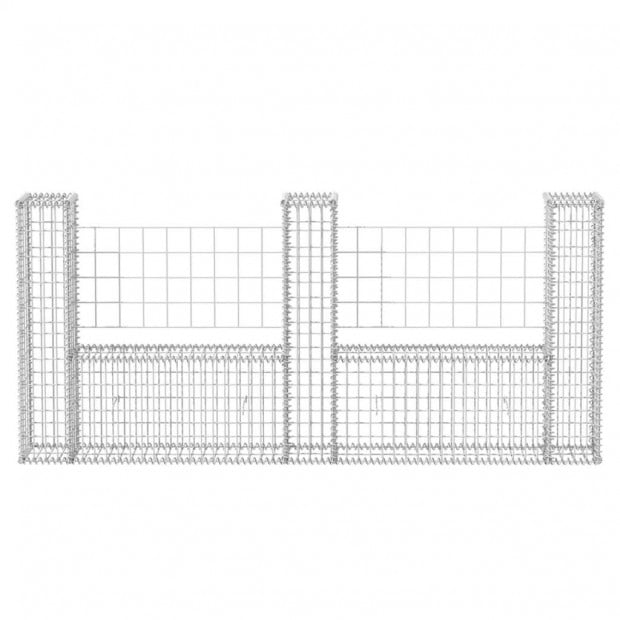 Gabion Basket U-shape Steel 240x20x100 Cm Image 4
