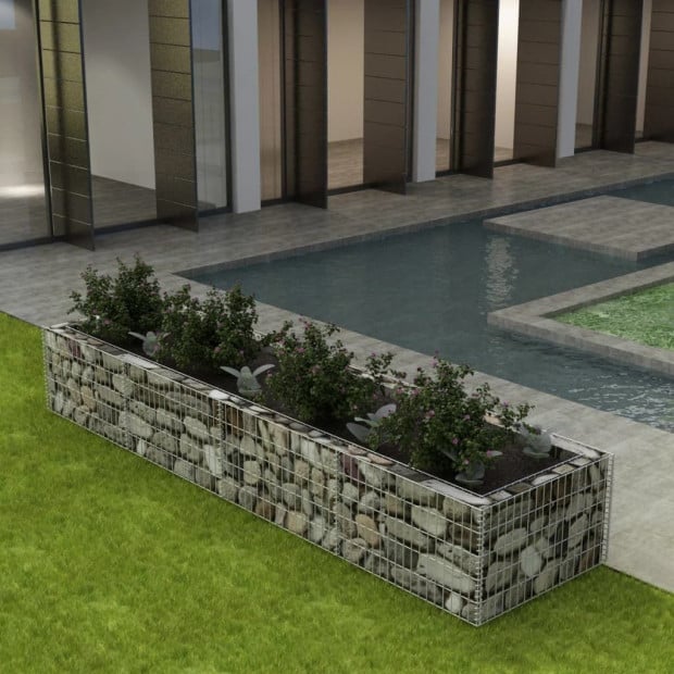 Gabion Planter Steel 360x90x50 Cm Image 2