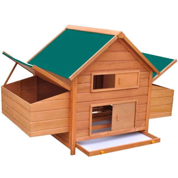 Chicken Coop Wood 157x97x110 Cm Image 2