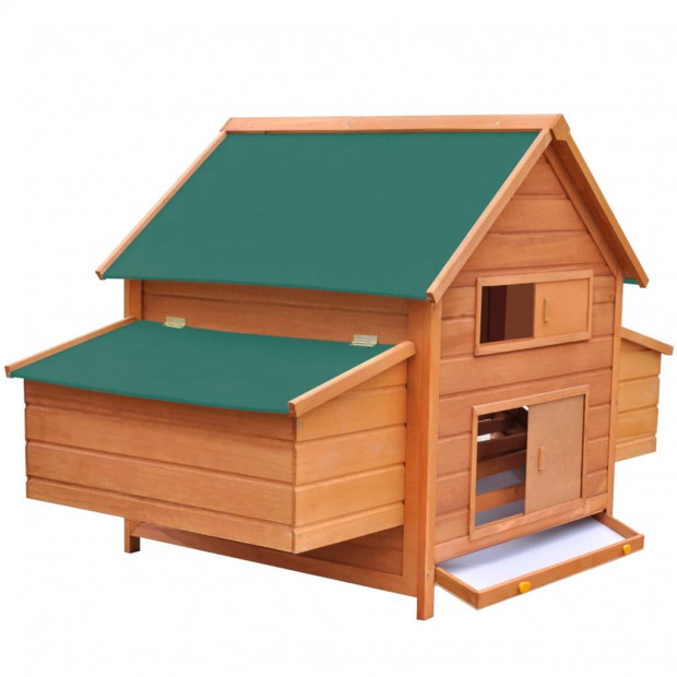 Chicken Coop Wood 157x97x110 Cm Image 3