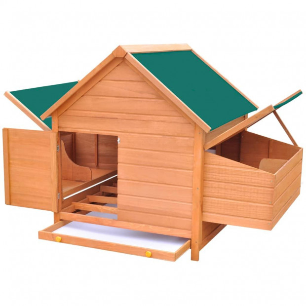Chicken Coop Wood 157x97x110 Cm Image 5