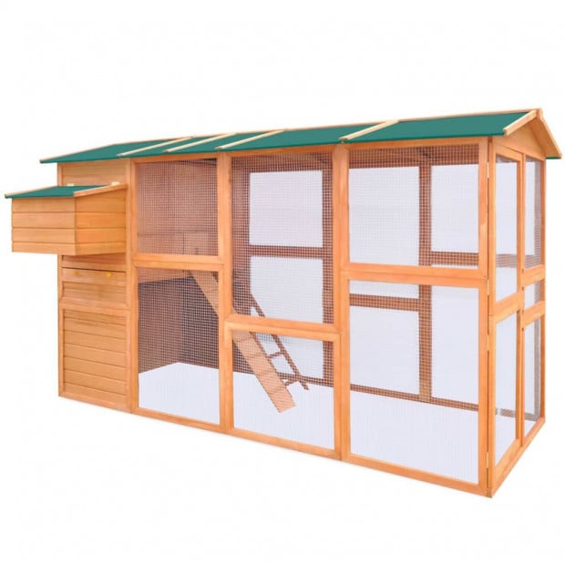 Chicken Coop Wood 295x163x170 Cm Image 3