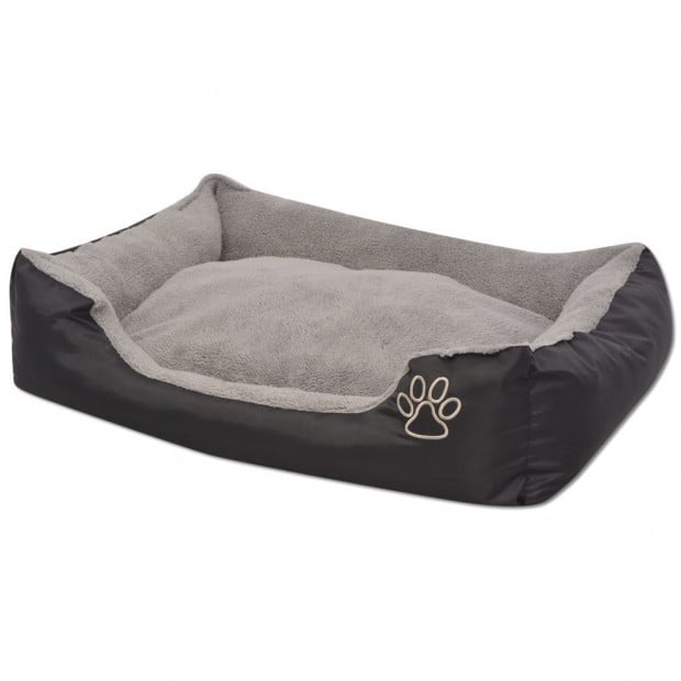 Dog Bed With Padded Cushion Size Xxl Black Image 2