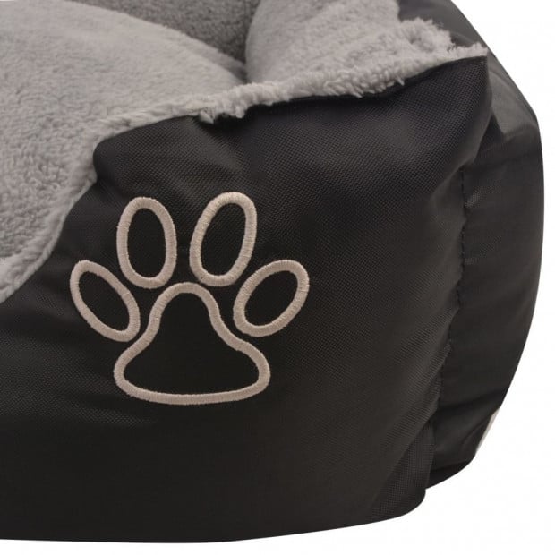 Dog Bed With Padded Cushion Size Xxl Black Image 4