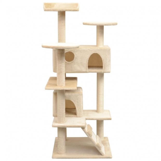 Cat Tree Sisal Scratching Posts 125 Cm Beige Image 2