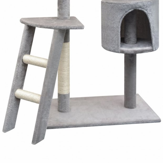 Cat Tree Sisal Scratching Posts 150 Cm Grey Image 3