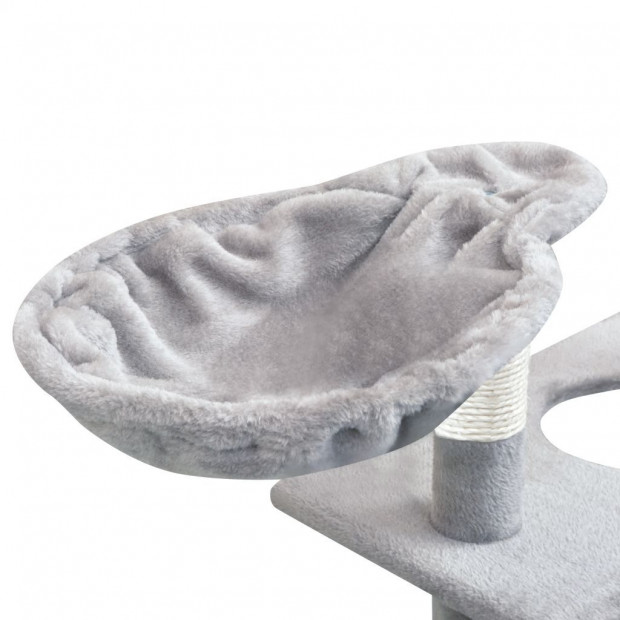 Cat Tree Sisal Scratching Posts 150 Cm Grey Image 5