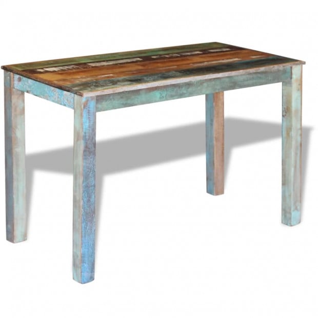 Dining Table Solid Reclaimed Wood 115x60x76 Cm Image 4