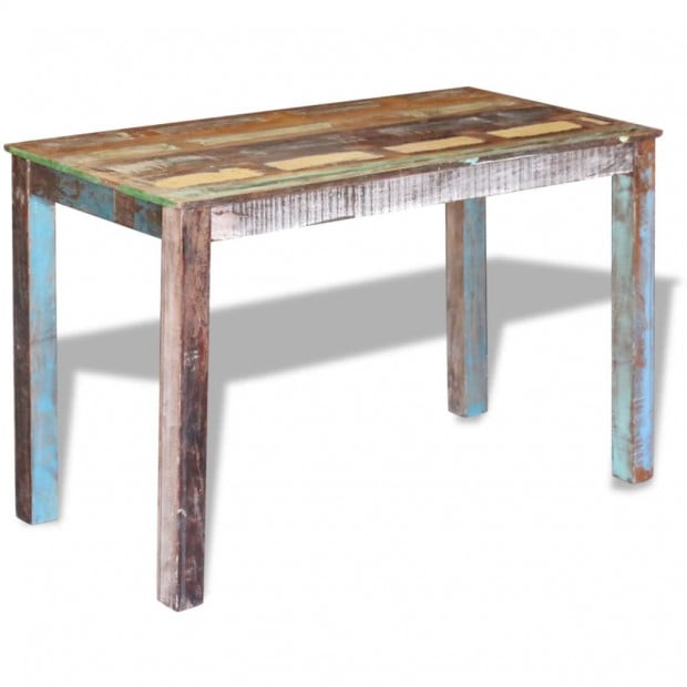 Dining Table Solid Reclaimed Wood 115x60x76 Cm Image 5