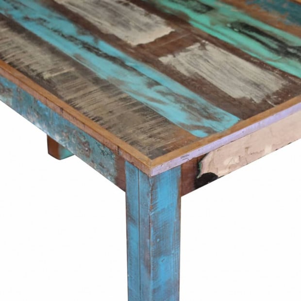 Dining Table Solid Reclaimed Wood 115x60x76 Cm Image 7