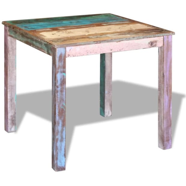 Dining Table Solid Reclaimed Wood 80x82x76 Cm Image 2