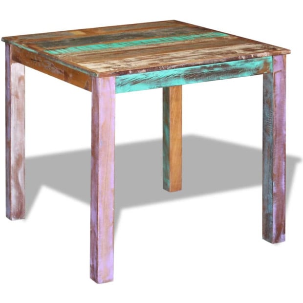 Dining Table Solid Reclaimed Wood 80x82x76 Cm Image 3
