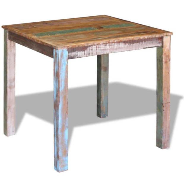Dining Table Solid Reclaimed Wood 80x82x76 Cm Image 4