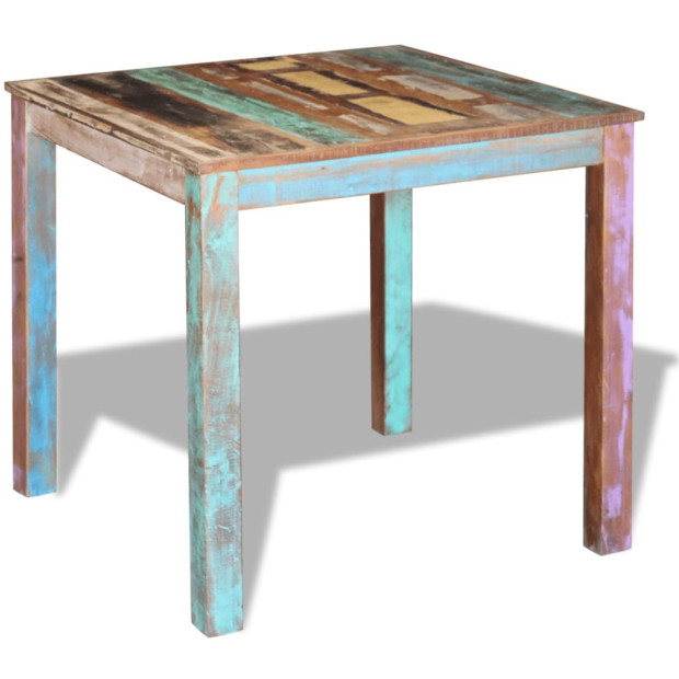 Dining Table Solid Reclaimed Wood 80x82x76 Cm Image 5