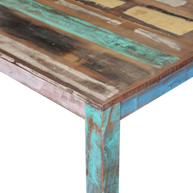 Dining Table Solid Reclaimed Wood 80x82x76 Cm Image 7