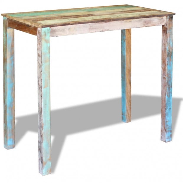 Bar Table Solid Reclaimed Wood 115x60x107 Cm Image 3