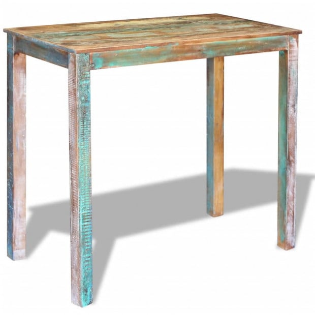 Bar Table Solid Reclaimed Wood 115x60x107 Cm Image 5