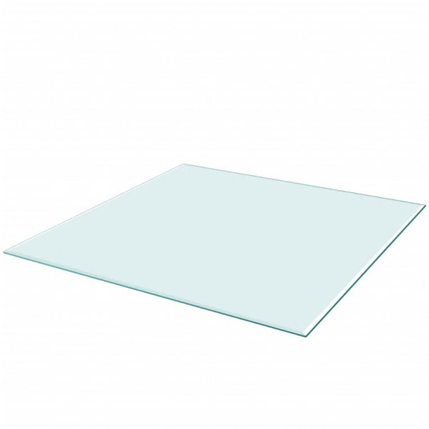 Table Top Tempered Glass Square 700x700 Mm Image 2