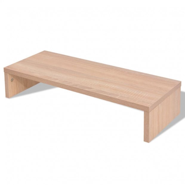 Monitor Stand Chipboard 60x23.5x12 Cm Beige