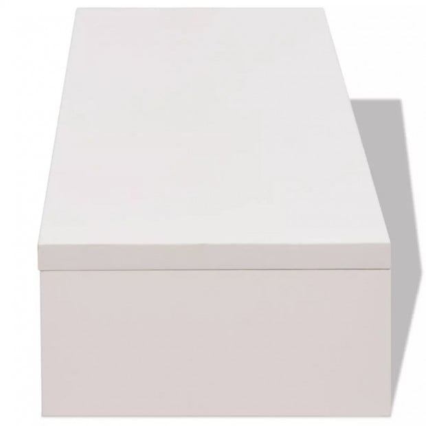 Monitor Stand Chipboard 60x23.5x12 Cm White Image 4