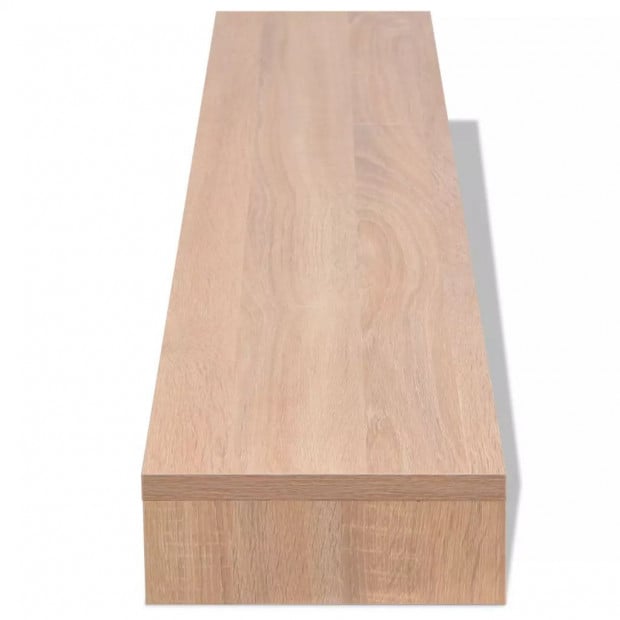Monitor Stand Chipboard 118x23.5x9 Cm Beige Image 4