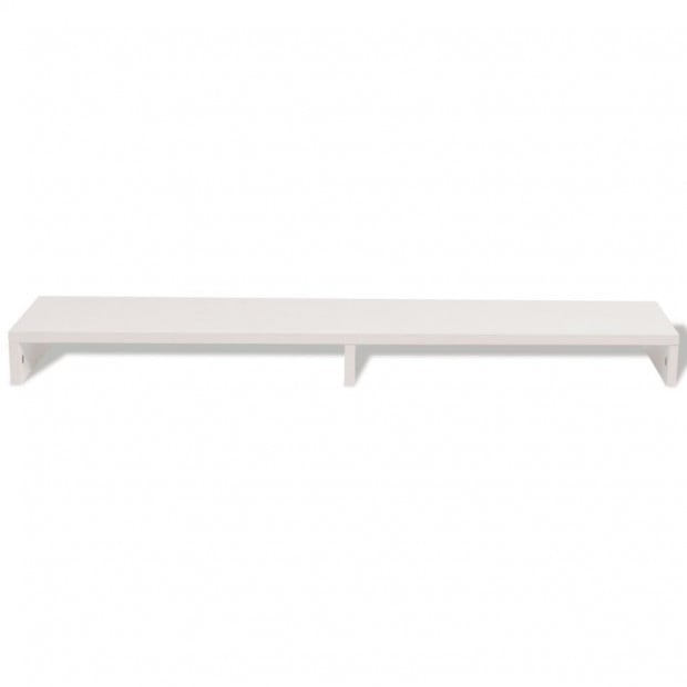 Monitor Stand Chipboard 118x23.5x9 Cm White
