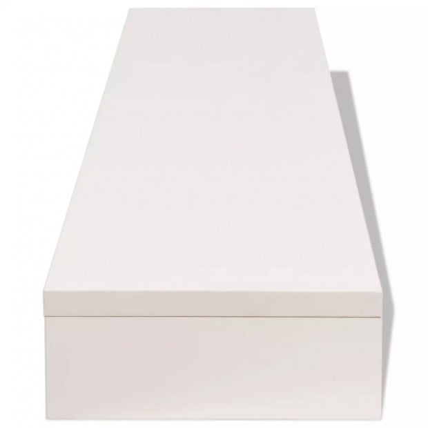 Monitor Stand Chipboard 118x23.5x9 Cm White Image 3