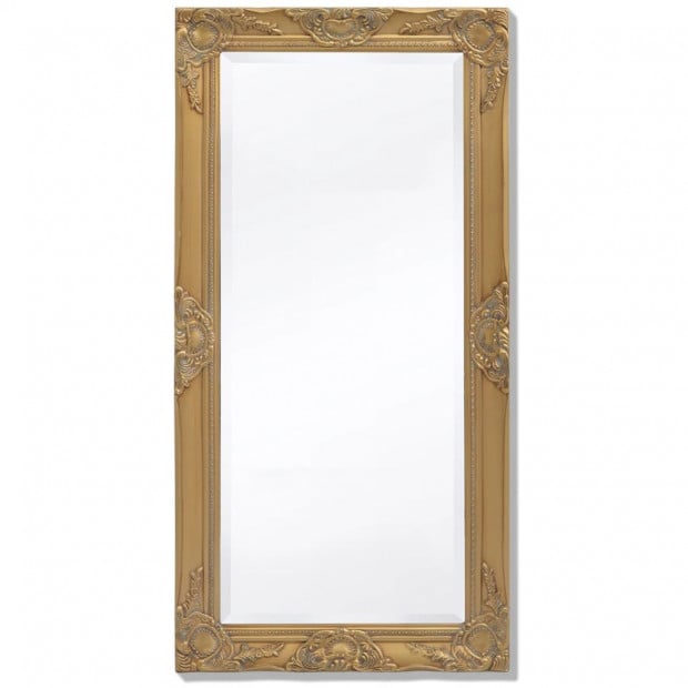Wall Mirror Baroque Style 100x50 Cm Gold Image 4