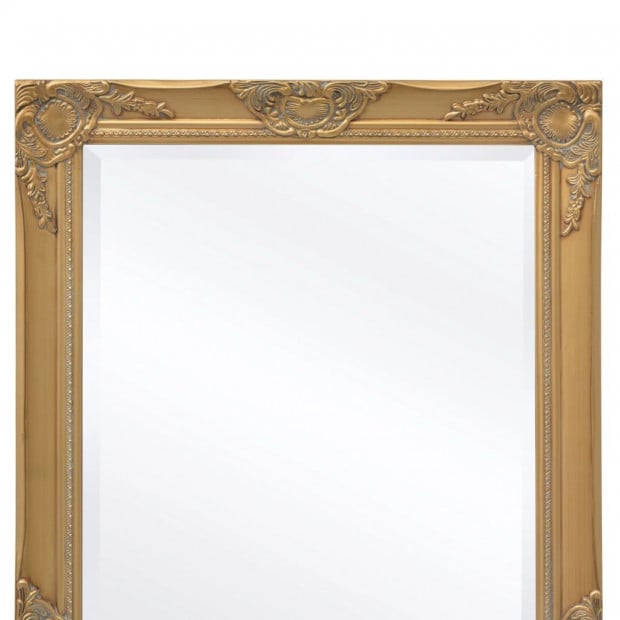 Wall Mirror Baroque Style 100x50 Cm Gold Image 7