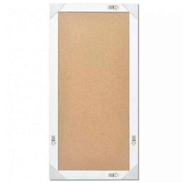 Wall Mirror Baroque Style 120x60 Cm White Image 8