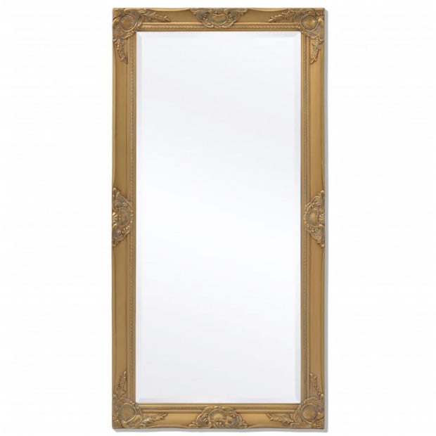 Wall Mirror Baroque Style 120x60cm Gold