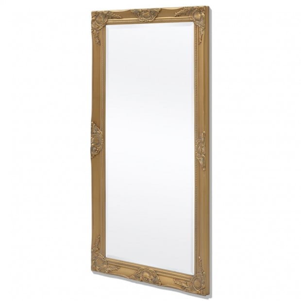 Wall Mirror Baroque Style 120x60cm Gold Image 4