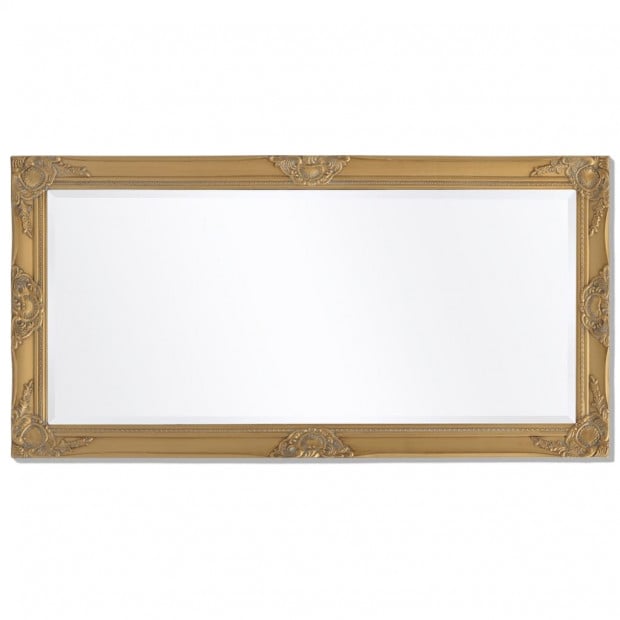 Wall Mirror Baroque Style 120x60cm Gold Image 5