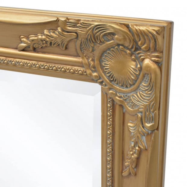 Wall Mirror Baroque Style 120x60cm Gold Image 6