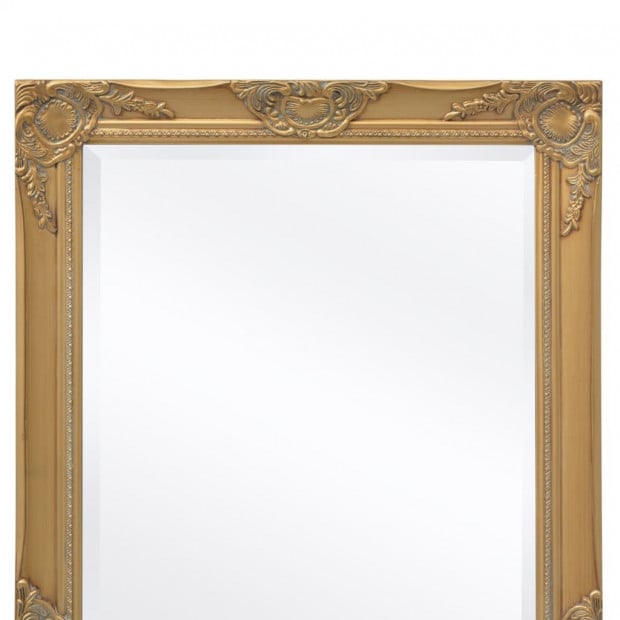 Wall Mirror Baroque Style 120x60cm Gold Image 7