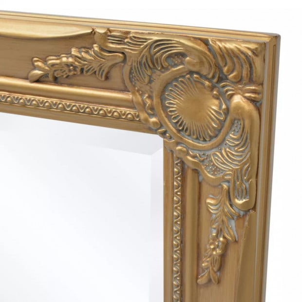 Wall Mirror Baroque Style 140x50 Cm Gold Image 6