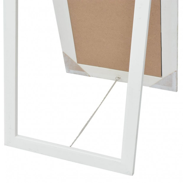 Free-standing Mirror Baroque Style 160x40 Cm White Image 6