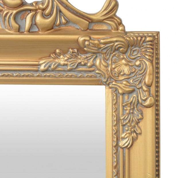 Free-standing Mirror Baroque Style 160x40 Cm Gold Image 4