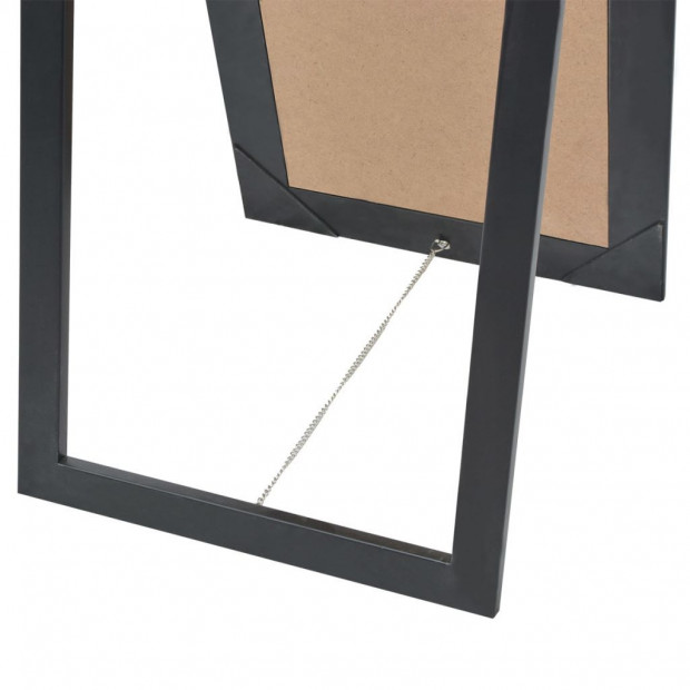 Free-standing Mirror Baroque Style 160x40 Cm Black Image 5