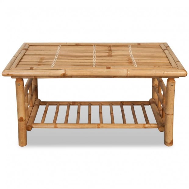 Coffee Table Bamboo 90x50x45 Cm Image 2