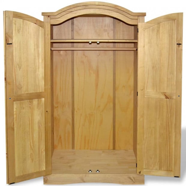 Wardrobe Mexican Pine Corona Range 2 Doors Image 4